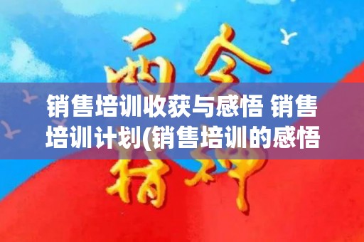 销售培训收获与感悟 销售培训计划(销售培训的感悟收获怎么写)