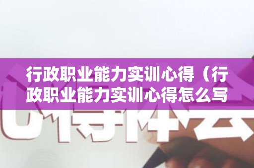 行政职业能力实训心得（行政职业能力实训心得怎么写）