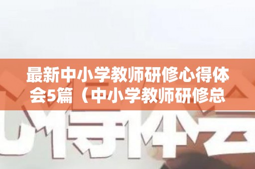 最新中小学教师研修心得体会5篇（中小学教师研修总结评价语）