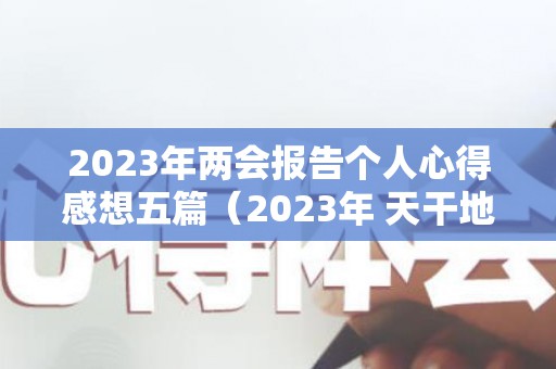 2023年两会报告个人心得感想五篇（2023年 天干地支）