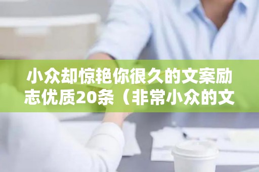 小众却惊艳你很久的文案励志优质20条（非常小众的文案句子）