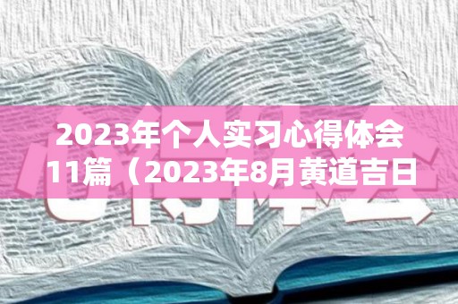 2023年个人实习心得体会11篇（2023年8月黄道吉日查询）