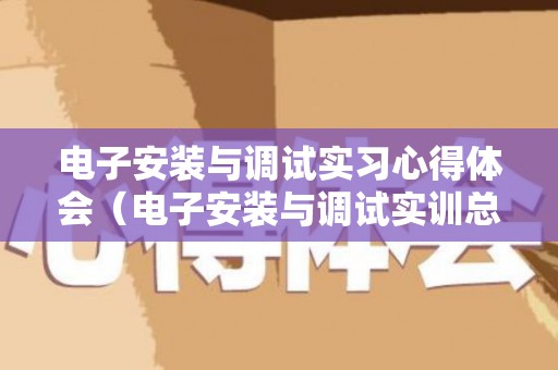 电子安装与调试实习心得体会（电子安装与调试实训总结）