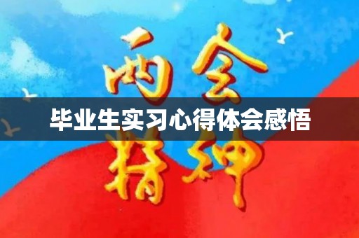 毕业生实习心得体会感悟