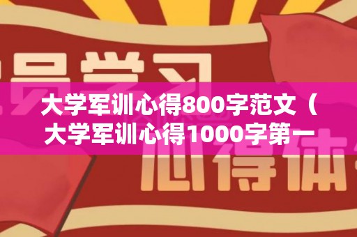 大学军训心得800字范文（大学军训心得1000字第一天）