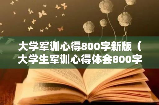 大学军训心得800字新版（大学生军训心得体会800字范文精选五篇）