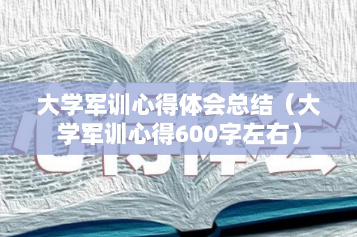 大学军训心得体会总结（大学军训心得600字左右）
