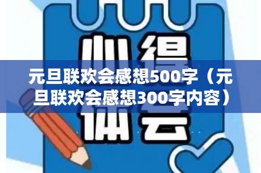 元旦联欢会感想500字（元旦联欢会感想300字内容）