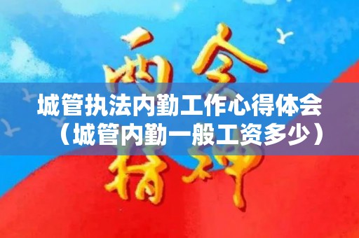 城管执法内勤工作心得体会（城管内勤一般工资多少）