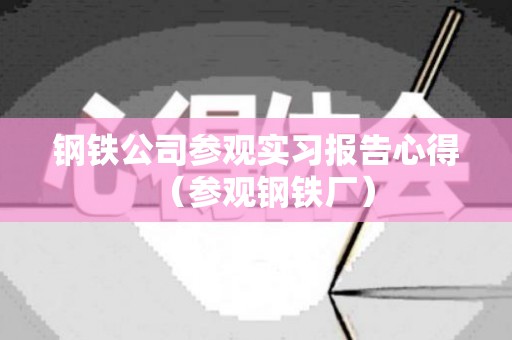 钢铁公司参观实习报告心得（参观钢铁厂）