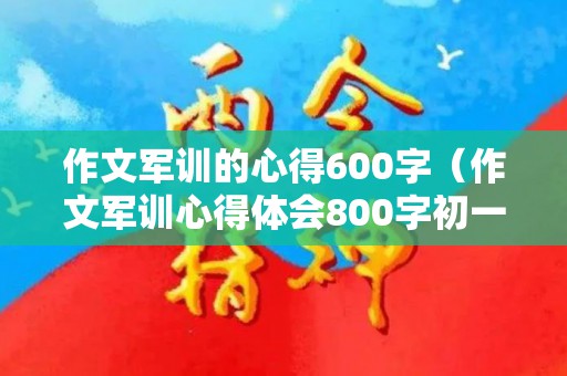 作文军训的心得600字（作文军训心得体会800字初一）