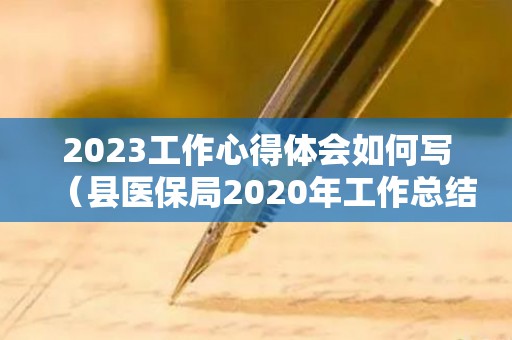 2023工作心得体会如何写（县医保局2020年工作总结）