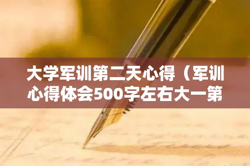 大学军训第二天心得（军训心得体会500字左右大一第二天）