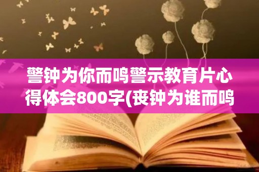 警钟为你而鸣警示教育片心得体会800字(丧钟为谁而鸣是以哪次战争为背景1011无标题)