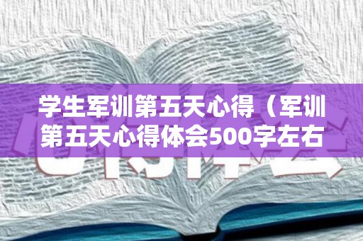 学生军训第五天心得（军训第五天心得体会500字左右）