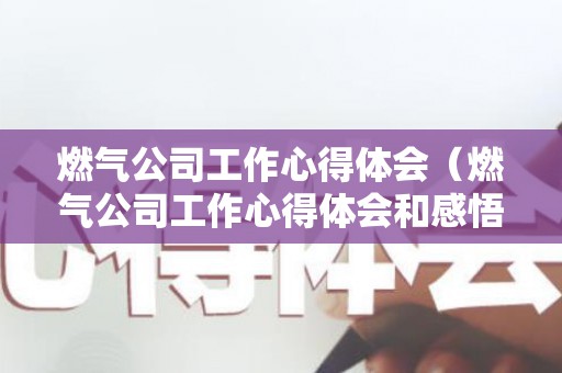 燃气公司工作心得体会（燃气公司工作心得体会和感悟）