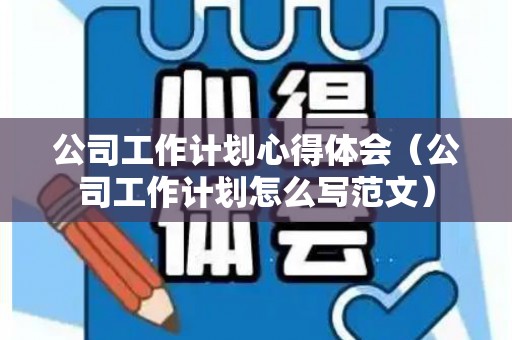 公司工作计划心得体会（公司工作计划怎么写范文）