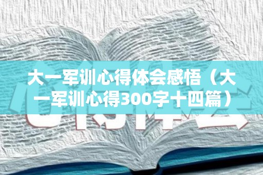 大一军训心得体会感悟（大一军训心得300字十四篇）