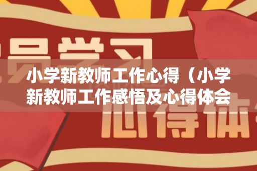 小学新教师工作心得（小学新教师工作感悟及心得体会怎么写）