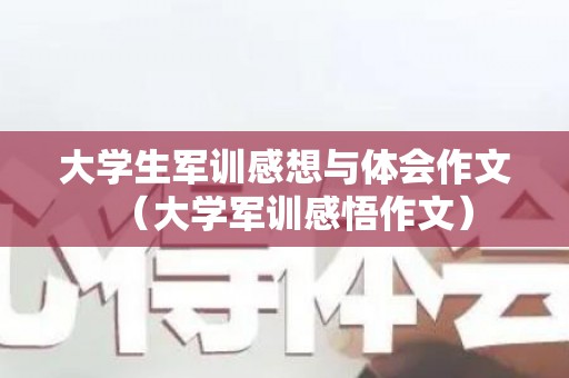 大学生军训感想与体会作文（大学军训感悟作文）