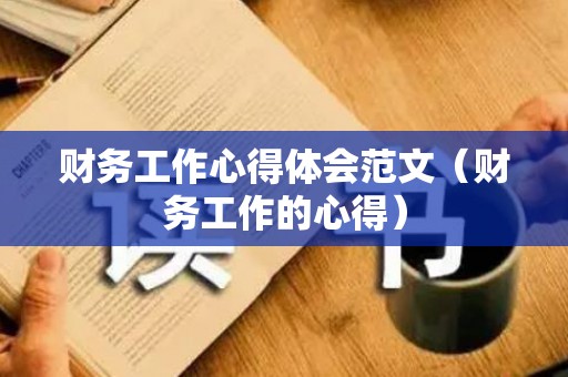 财务工作心得体会范文（财务工作的心得）