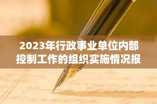 2023年行政事业单位内部控制工作的组织实施情况报告（行政事业单位内部控制规范(试行) 实施细则）