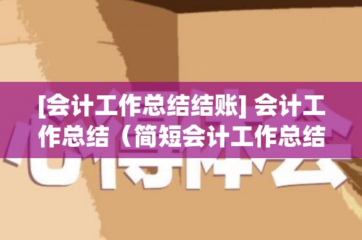 [会计工作总结结账] 会计工作总结（简短会计工作总结）