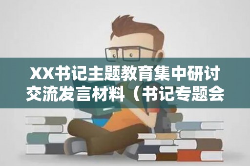 XX书记主题教育集中研讨交流发言材料（书记专题会讲话稿）