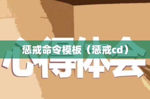 惩戒命令模板（惩戒cd）