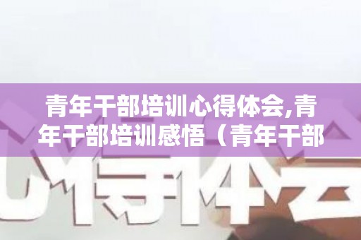 青年干部培训心得体会,青年干部培训感悟（青年干部培训班的心得体会）