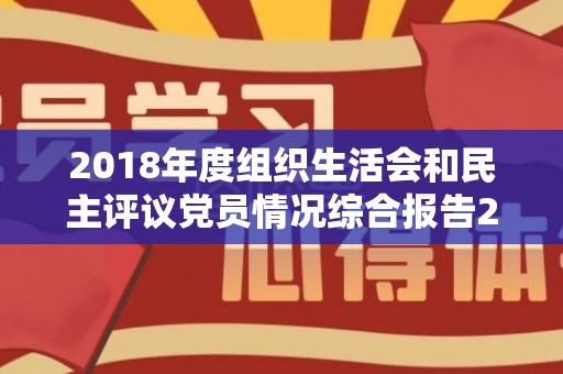 2018年度组织生活会和民主评议党员情况综合报告2篇（2018年组织生活会个人发言材料范文）