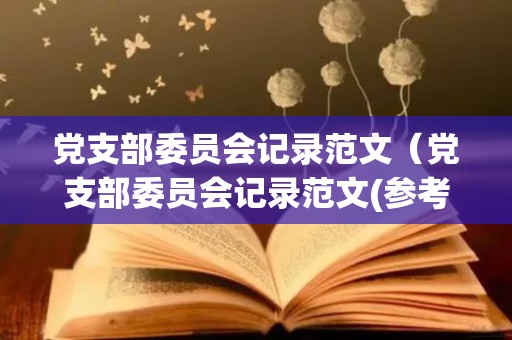 党支部委员会记录范文（党支部委员会记录范文(参考)）