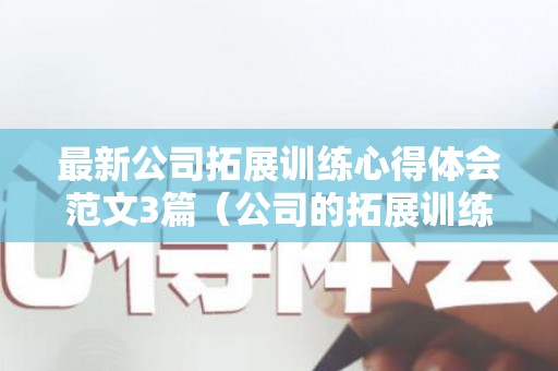 最新公司拓展训练心得体会范文3篇（公司的拓展训练真有用吗）
