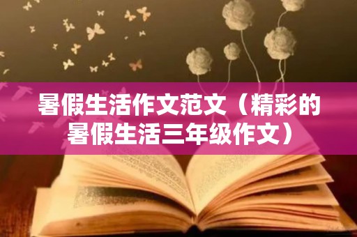暑假生活作文范文（精彩的暑假生活三年级作文）