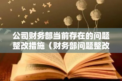 公司财务部当前存在的问题整改措施（财务部问题整改措施有哪些）