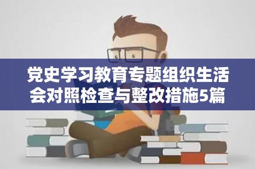 党史学习教育专题组织生活会对照检查与整改措施5篇（党的历史心得体会1000字题目）