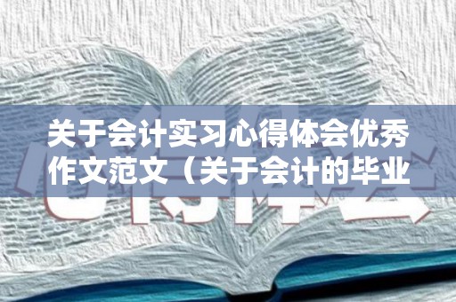 关于会计实习心得体会优秀作文范文（关于会计的毕业论文）