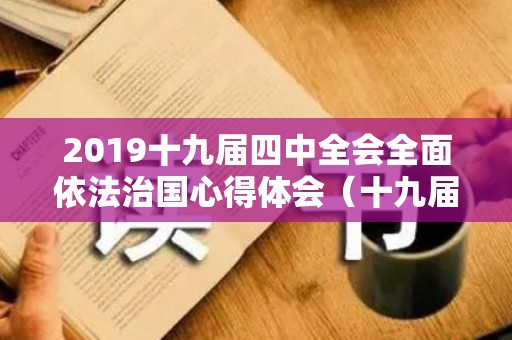 2019十九届四中全会全面依法治国心得体会（十九届四中最新报道）