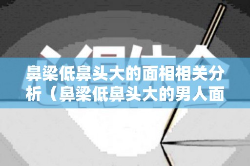 鼻梁低鼻头大的面相相关分析（鼻梁低鼻头大的男人面相）