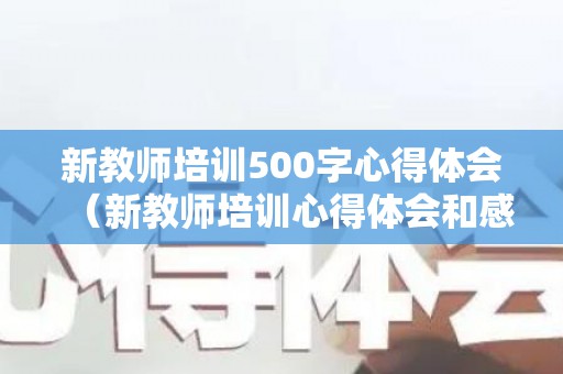新教师培训500字心得体会（新教师培训心得体会和感悟2000字）