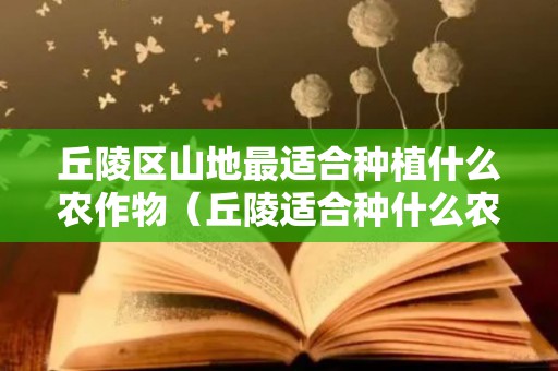 丘陵区山地最适合种植什么农作物（丘陵适合种什么农作物）