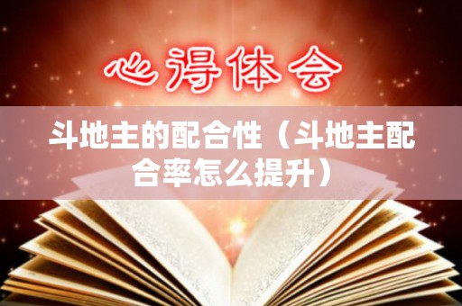 斗地主的配合性（斗地主配合率怎么提升）