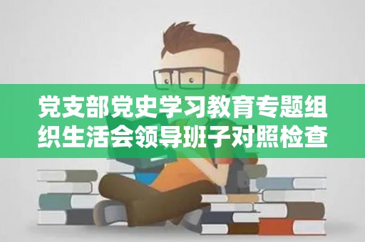 党支部党史学习教育专题组织生活会领导班子对照检查材料范文两篇（支部学党史工作要求）