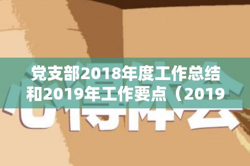 党支部2018年度工作总结和2019年工作要点（2019年党支部年度工作报告）