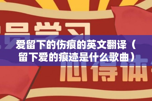 爱留下的伤痕的英文翻译（留下爱的痕迹是什么歌曲）
