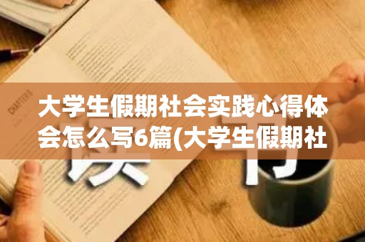 大学生假期社会实践心得体会怎么写6篇(大学生假期社会实践感悟)