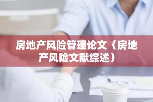 房地产风险管理论文（房地产风险文献综述）