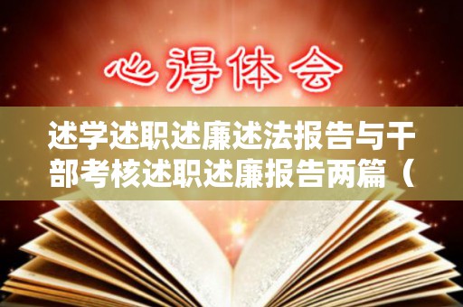 述学述职述廉述法报告与干部考核述职述廉报告两篇（干部述职述廉述法报告）