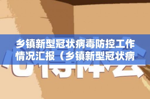 乡镇新型冠状病毒防控工作情况汇报（乡镇新型冠状病毒防疫工作汇报）